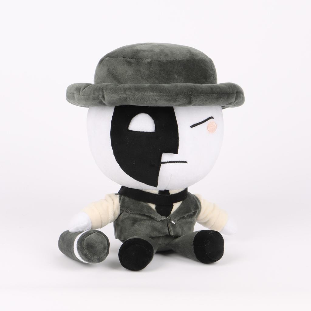 Artful Plush Die of Death Roblox Game Character Stuffed Doll Soft Plush Toy Cute Detective Outfit Figure Collectible Gift for Kids Game Fans