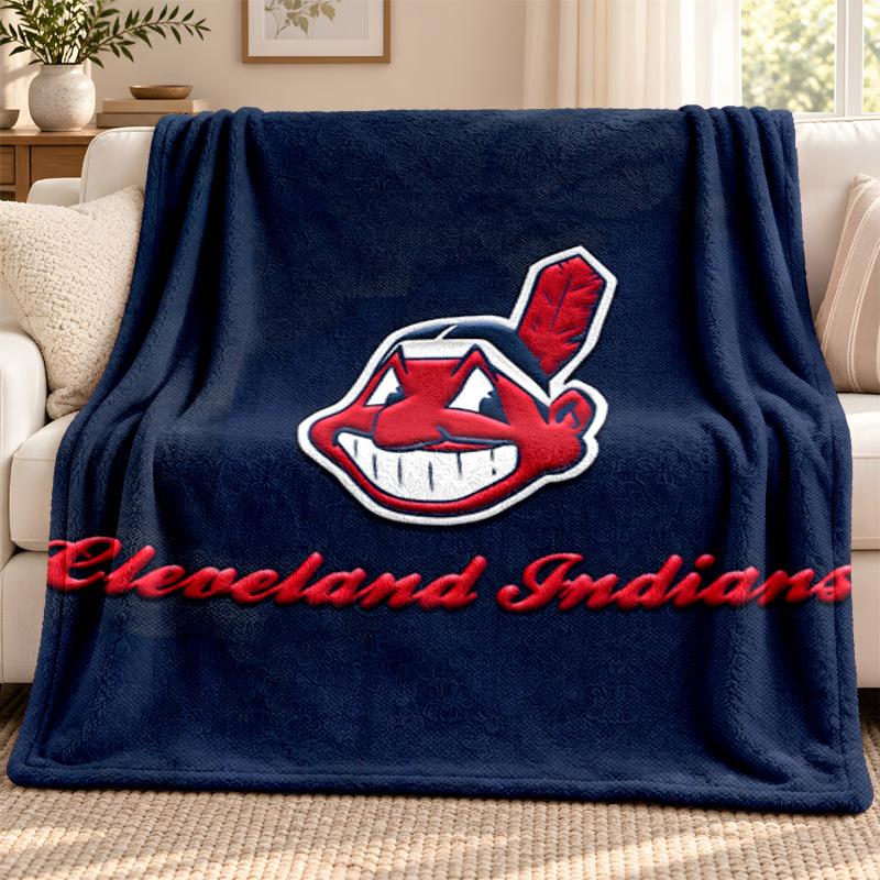 Cleveland Guardians blanket Flannel Blanket Soft Cozy Plush Throw for Sofa Bed Lightweight Home Decoration Outdoor camping