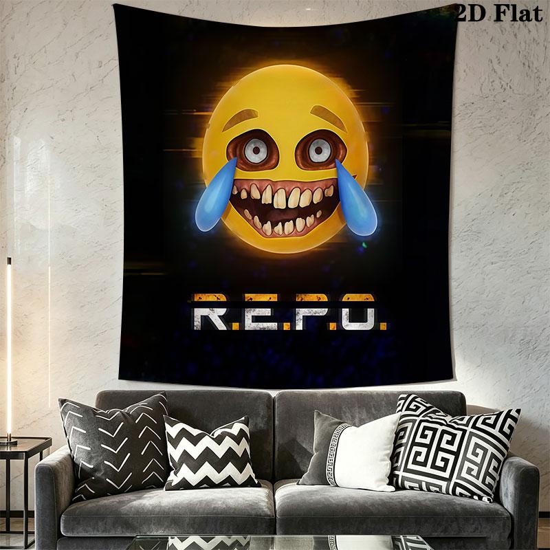 R.E.P.O POSTER Wall Hanging Printed Fabric Blanket Decorative Tapestries for Bedroom Living Room Home Decor