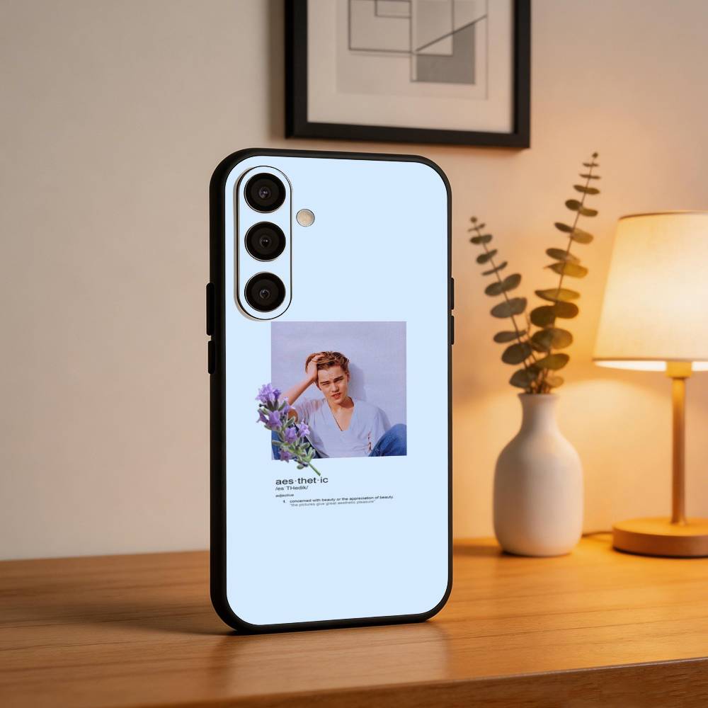 L-Leonardo dicaprio Phone Case For Samsung A73,A21s,A22,A31,A32,A52,A53,A71,A80,Soft Black Shell