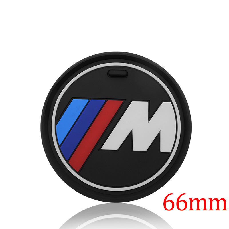 

1Pcs 66/73/81MM Car Anti Slip Coaster Anti-noise Water Cup Pad Cushion Car Accessories For BMW E46 E39 E90 E60 E36 F30 F10 E34 E30 F20 E92 X5 X6 66MM