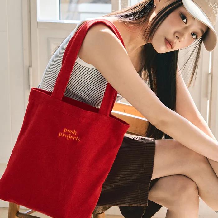 HTR152 Holiday Terry Shoulder Bag Red