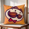 Classic PPringles Cushion Cover Natural Linen Organic Fabric DoubleSided Printing Couch Pillow Covers Home Decor