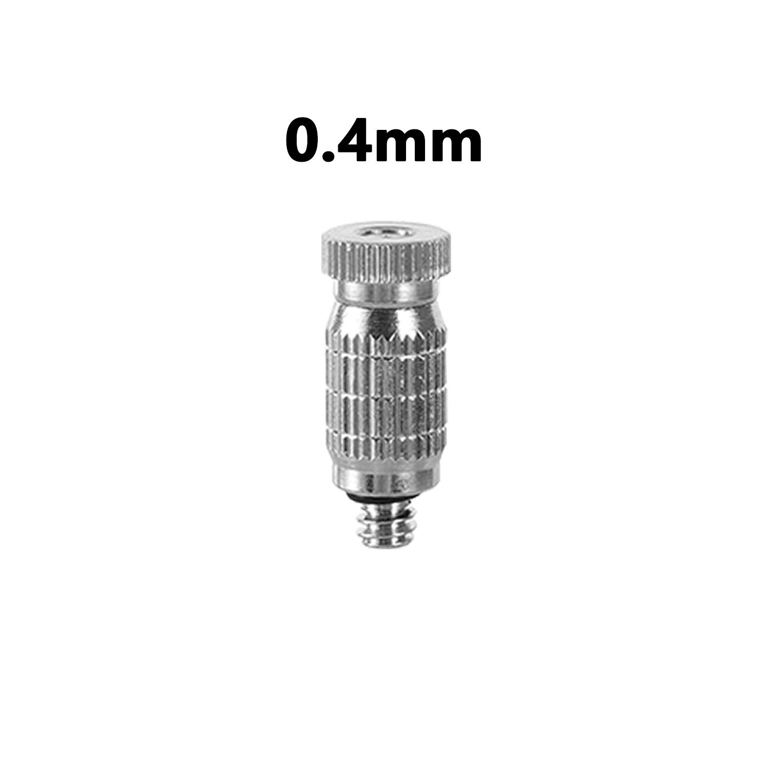 

50Pcs Atomizing Fog Nozzle High Pressure Mist Spray Metal Nozzle 3/16 Thread Garden Greenhouse Farm Outdoor Irrigation Cooling