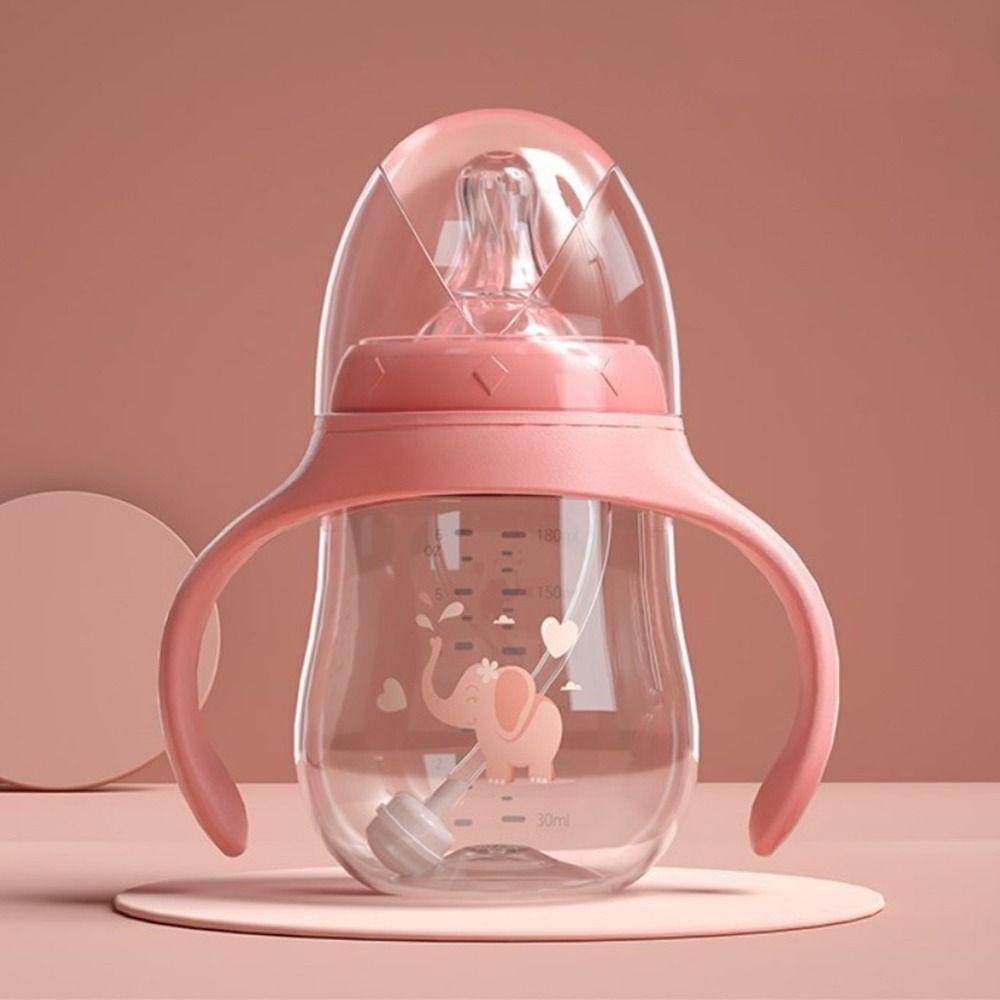 

Drop-resistant Baby PP Bottle Food Grade Baby Bottle With Handle Feeding Utensils