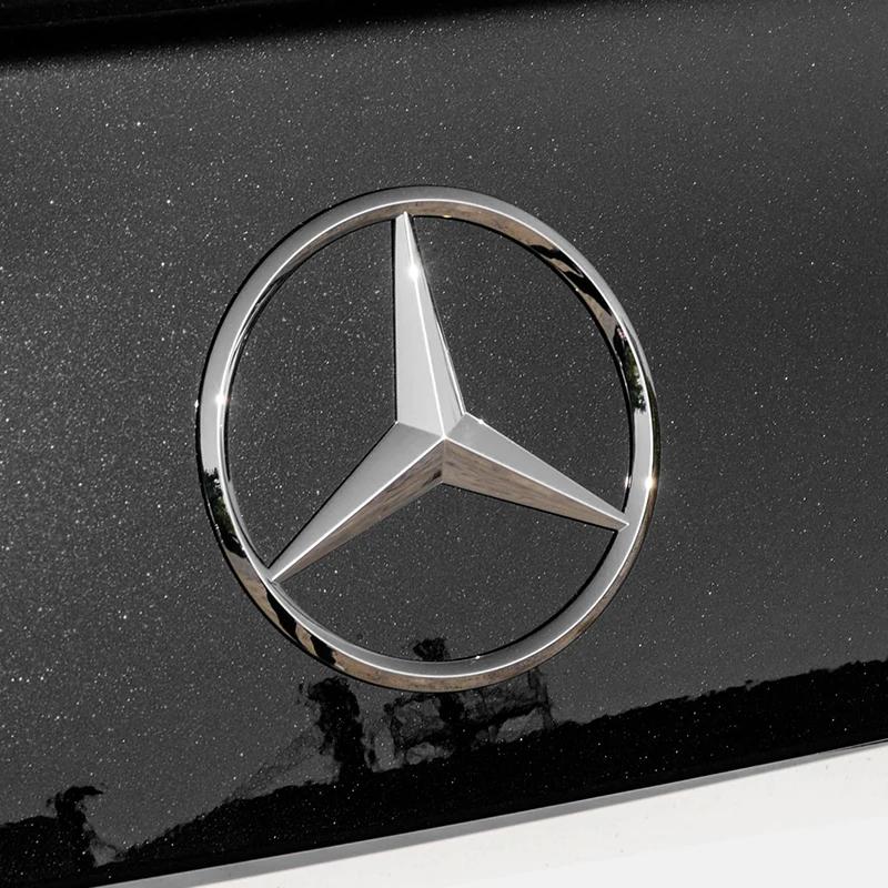 9cm ABS Car Rear Decal Trunk Emblem Sticker For Mercedes Benz S320 W164 W203 W204 W168 C180 E320 A200 CLA CLK CLS ML1