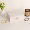 Multi-Layer Large Capacity Jewelry Organizer Box With Lock PU Leather Storage Earrings Bracelets Necklaces
