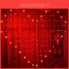 Stunning 128 Led Heart-shape Fairy String Curtain Light For Wedding And Home Decoration