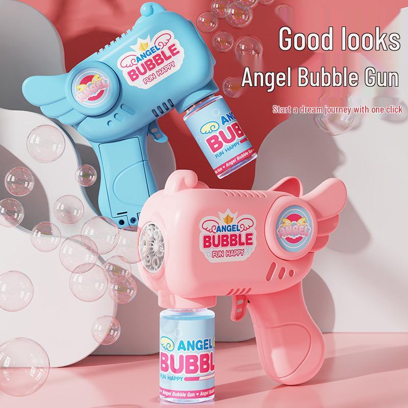 Kids' Electric Handheld Bubble Machine - Multi-Hole Automatic Blower Toy for Boys & Girls Outdoor Fun