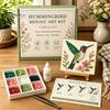 Handicraft Supplies for Home Sea Glass Mosaic Art Kit, Flower Insect DIY Unique Birthday Presents Her Craft Kit with Colorful Pieces Adults Beginners,