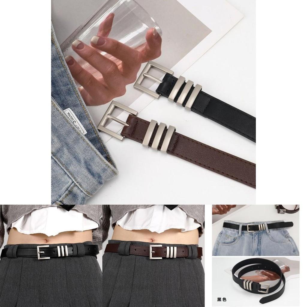 Womens Korean Classic Denim Jeans With Fashionforward Black Belt For Casual Outfits Chic