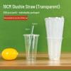 ZISIZ Disposable Plastic Straws
