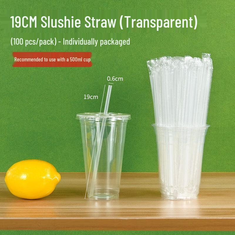 ZISIZ Disposable Plastic Straws