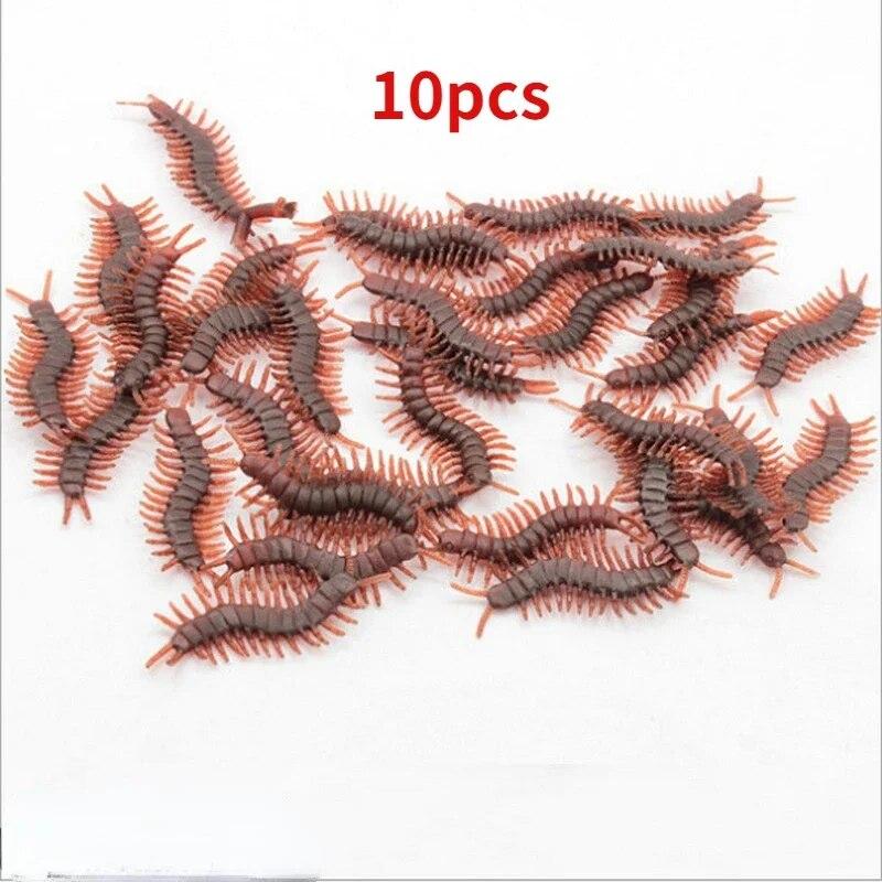 10pcs/lot Lifelike Simulation Fake Rubber Scorpion Gecko Centipede Cockroach Toy Prank Funny Trick Joke Toys