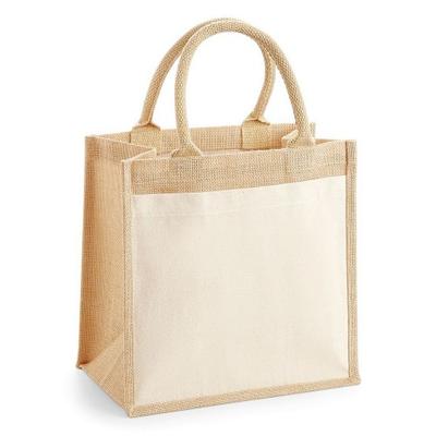 Pocket Jute Midi Tote