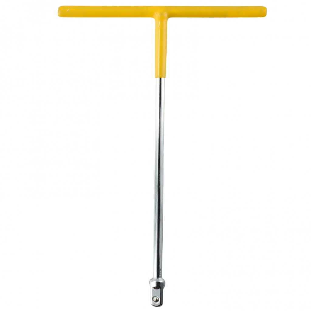 Klíč s T-rukojetí z vysoce uhlíkové oceli, stříbrný a žlutý