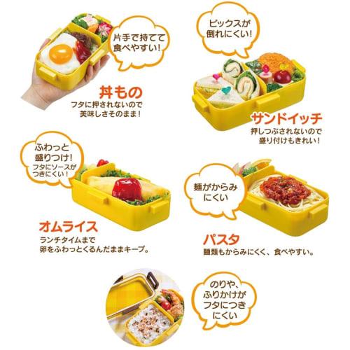 Skater Bento Box Disney Winnie the Pooh BOLD&TRU 530ml Antibacterial Fluffy Dome Lid for Women Made in Japan PFLB6AG-A