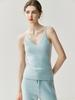 Women's V-Neck Slim Fit Cashmere Knit Spaghetti Strap Vest - Autumn/Winter 2026 Base Layer Top