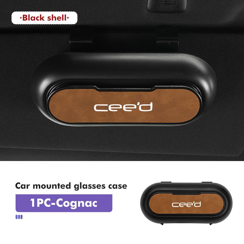 Car Portable Sun Visor Sunglasses Holder Case Glasses Boxes Interior Accessories For KIA Ceed Sportage Rio K5 K2 Optima Cerato drlqc11