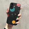 Planet Pattern Cartoon Phone Case Suitable for iPhone 17 16 15 14 13 12 11 Pro/Max/Plus Anti Drop and Shockproof Back Cover