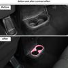 Rear Back Water Cup Holder Cover Trim Bezel Ring For Jeep Wrangler JK 2011-2017