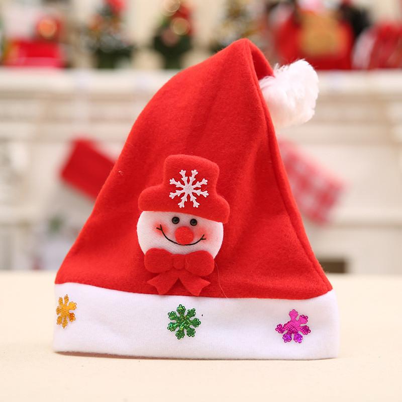 Kids Charming Christmas Hat Featuring Cute Cartoon Decorations Ideal For Parties Holiday