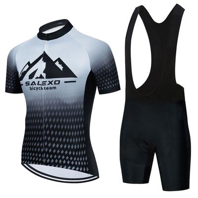 2026 Summer Breathable Men's Summer Sweat-absorbing Cycling Suit Gear Bicycle Short-sleeved Breathable Mountain Bike Clothing
