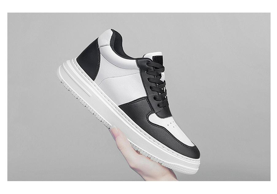 Men's 8cm Invisible Height Increasing Shoes - Breathable White Outdoor Sports & Casual Sneakers