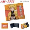Demon Slayer Wallet Anime Bi-Fold PU Snap Short Purse Portable Card Holder Tanjiro Nezuko