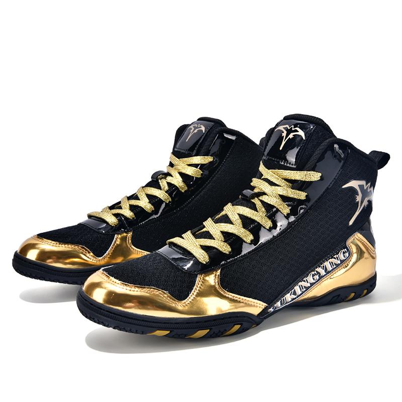 Nové pánské boxerské boty Profesionální boxerské boty Protiskluzové Lehké Cvičební tenisky pro trénink