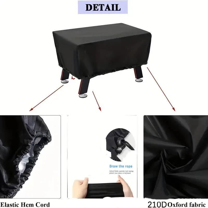 Oxford Cloth Protector for Game Tables, Universal for Billiard & Foosball Table, Waterproof Sunproof Dustproof