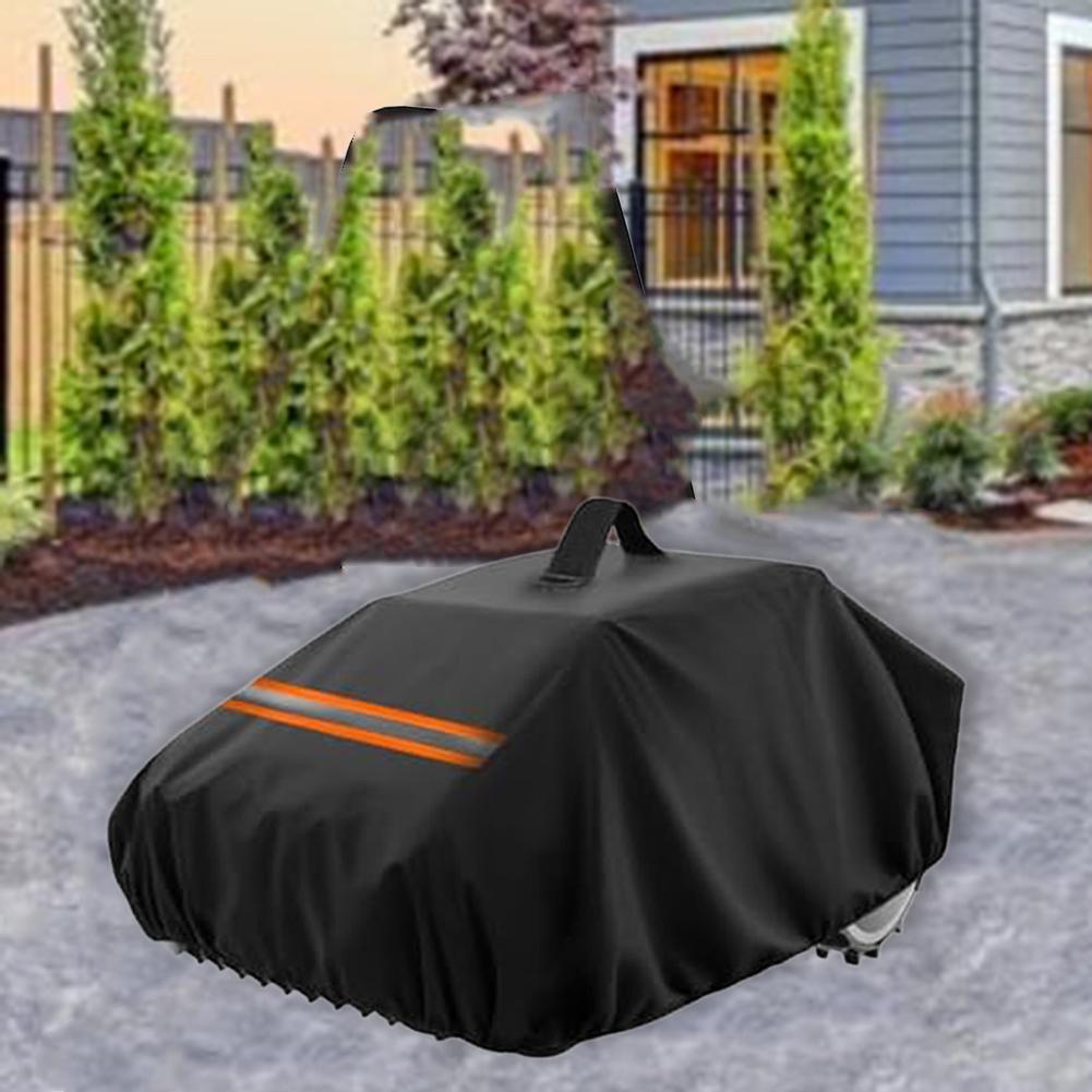 For robotic lawn mower dust cover 83 x 62 x 43 cm waterproof and UV resistant fabric with front light and handle