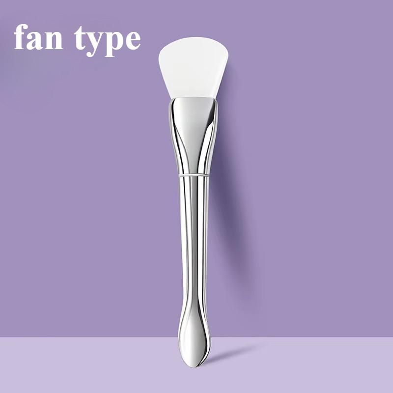 New Silicone Facial Mask Brush Soft Head with Scraper Integrated Dual-use Mud Film Brush DIY Film Adjusting Beauty Tool Beauty