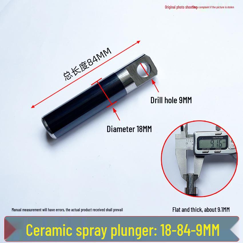 Universal High-Pressure Car Washer Pump: 1812 Plunger Piston Rod with Black Spray Porcelain Plunger & White Ceramic Tube