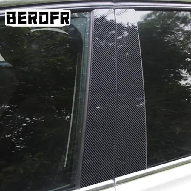 6PCS Car Window Door Column Polished BC Pillar Posts Fit For Mitsubishi ASX 2011- Window Trim Cover BC Column Sticker