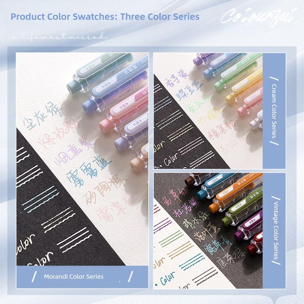 6Colors/Set Acrylic Painting Colored Gel Pen Press Type Drawing Colored Pen Gift