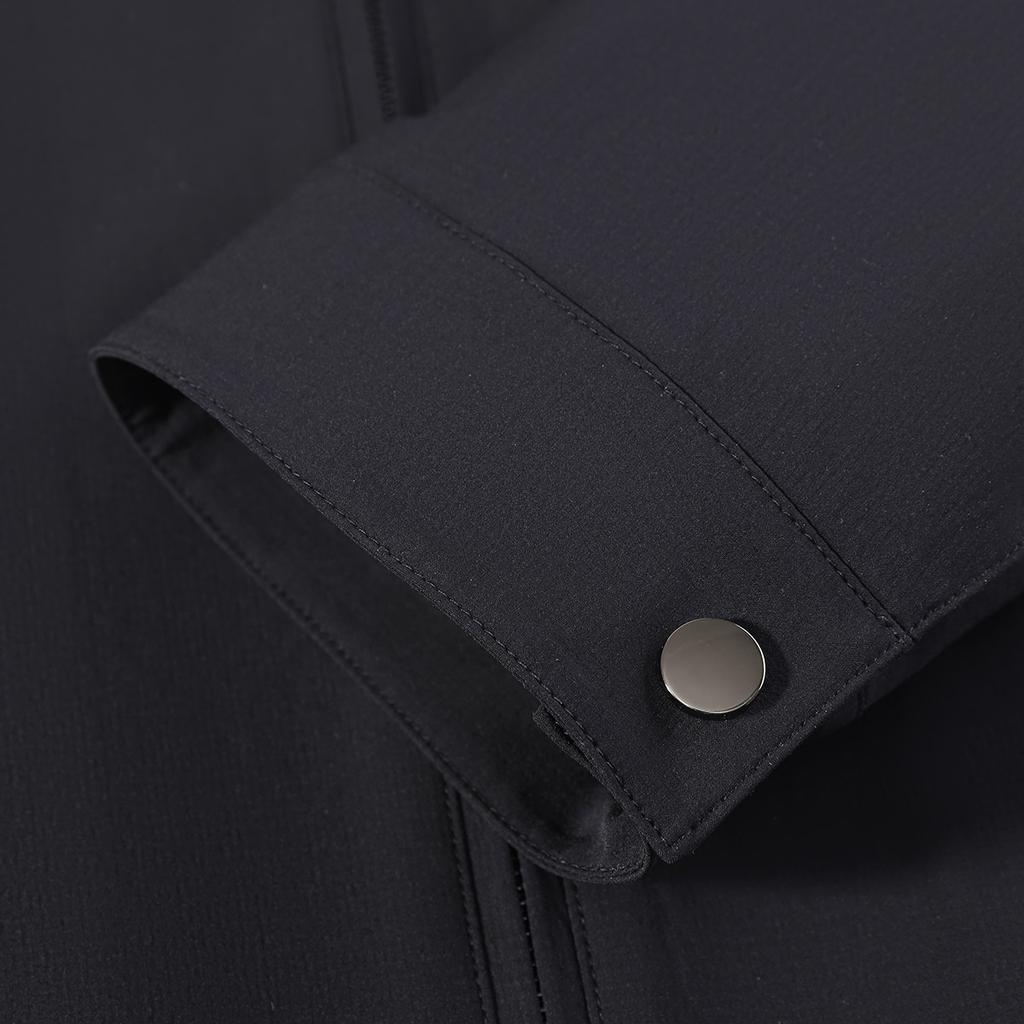 High End Business Executive Jacket with Mulberry Silk and Nylon Stretch, Men's and Middle-aged Solid Color Spring Top Jacket
