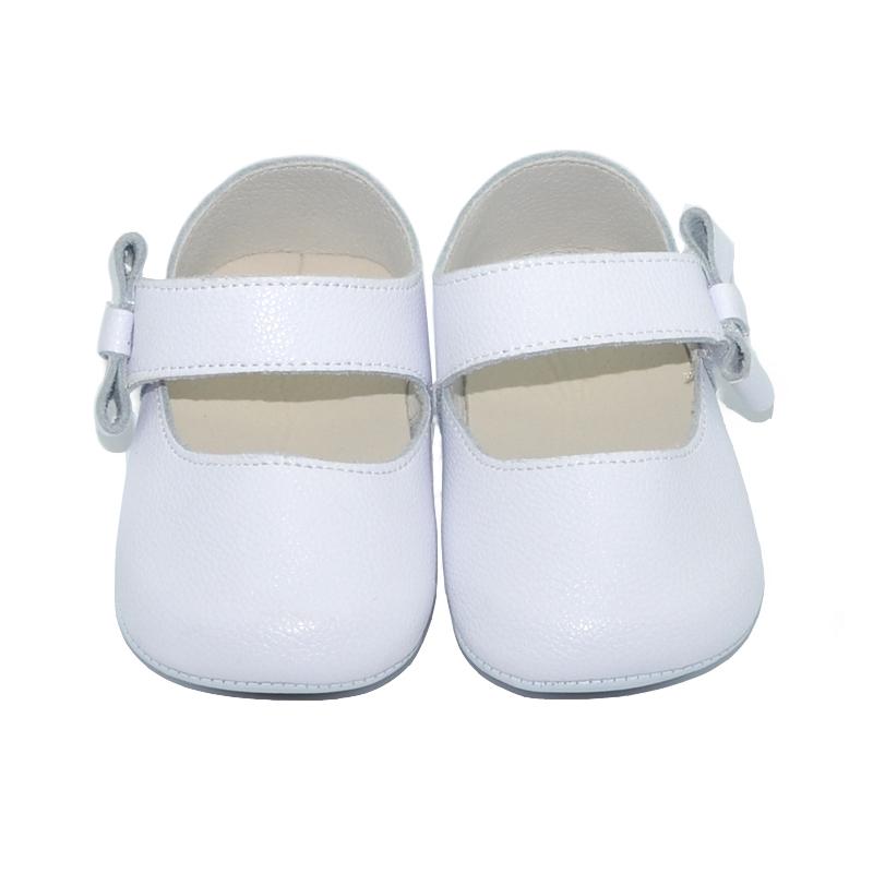 Kaufe Baby Girls White Shoes Mary Jane in Action Leather soft sole Joom