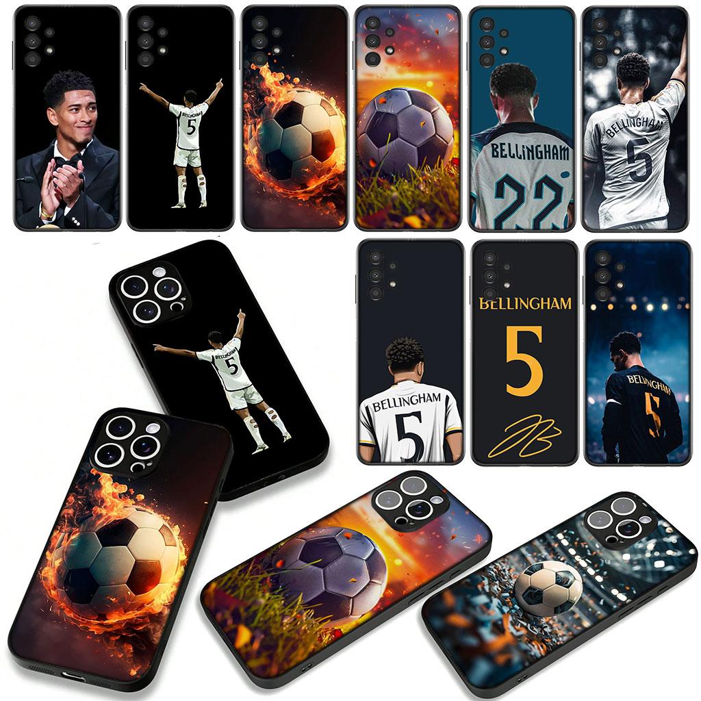 Cover for Samsung Galaxy S25 S24 S22 S23 FE Ultra Plus A56 A05 A06 A15 A16 A55 S7 Edge + Case Star No5 Football Soccer No 5