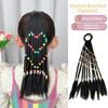 Cute Kids Braided Hair Rope Natural Girls Ponytail Headbands Children Wig Braids  Daily Use