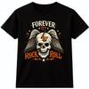 Rock Music TShirt Skull Wings Graphic Tee Punk Metal Festival Concert Gift Top