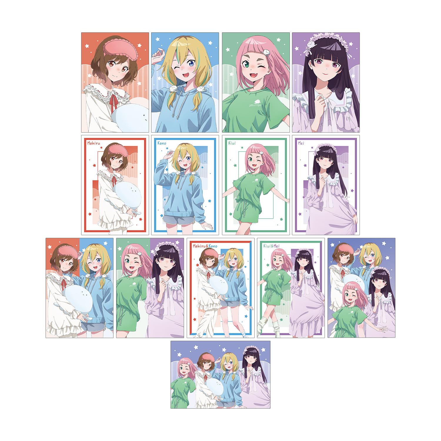 

Jellyfish Can t Swim at Night - Original Illustration: Sleepover Ver. Trading Postcards, Box of 14
