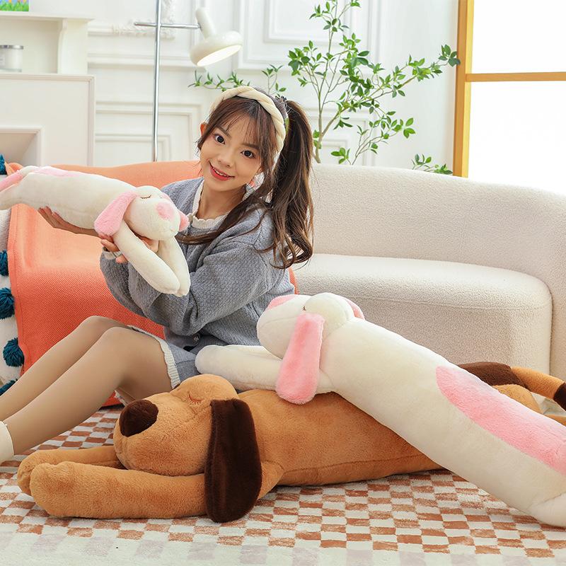 Cute Dog Long Throw Pillow Plush Toy Large Doll Rag Doll Bed Sleeping Pillow Sleeping Pillow