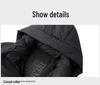 Men's Hooded 90% White Duck Down Jacket - Detachable, Warm Winter Coat
