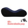 VaHppy "S" Shaped Inflatable Sofa Beds "Sex On Horseback" Individual Airbags Vibrating Undulating 150*61*50CM Handcuffs Included