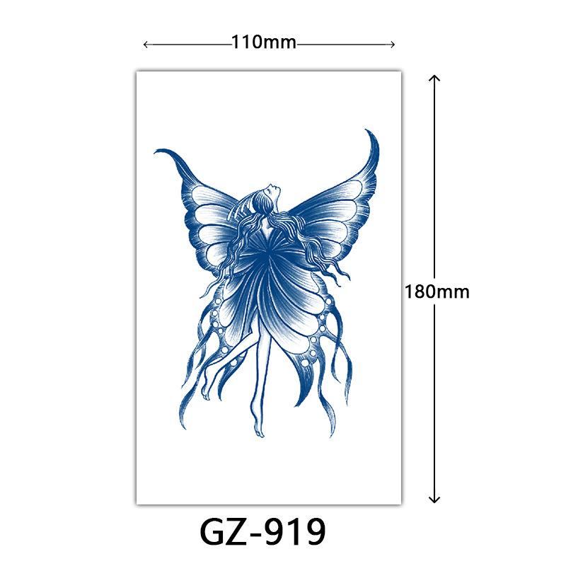 Juice Tattoo Stickers, Herbal Tattoo Stickers, Semi-Permanent English Letter Tattoo Stickers Tattoo