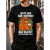 Men's Funny Bear Graphic T-Shirt Weekend Mode Beer Lover Short Sleeve Crew Neck Soft Cotton Tee For Casual Party And Daily Wear