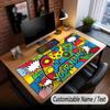 Game Controller Theme Custom Mouse Pad Personalized With Name Text Customized Desk Mat For Office Home Decor