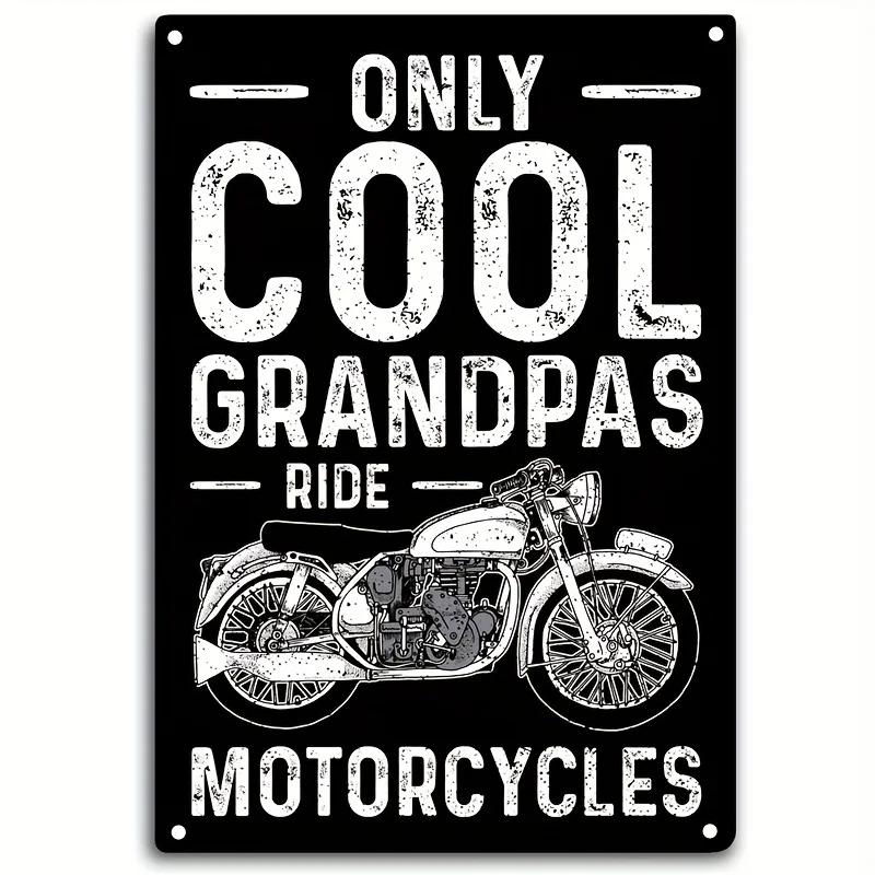 Vintage Motorsykkelentusiaster Metallkunst Nostalgisk Garasjedekor Metallblikkskilt Plakater Skilt for Bar Garasje Klubb Vintage Elskere