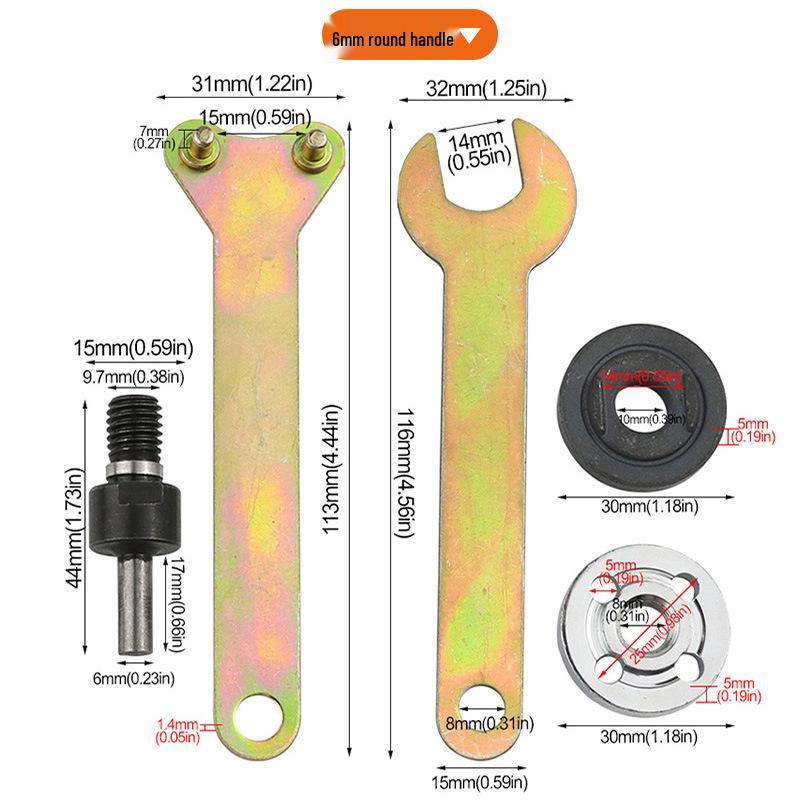 Electric Drill to Angle Grinder Conversion Accessories Kit